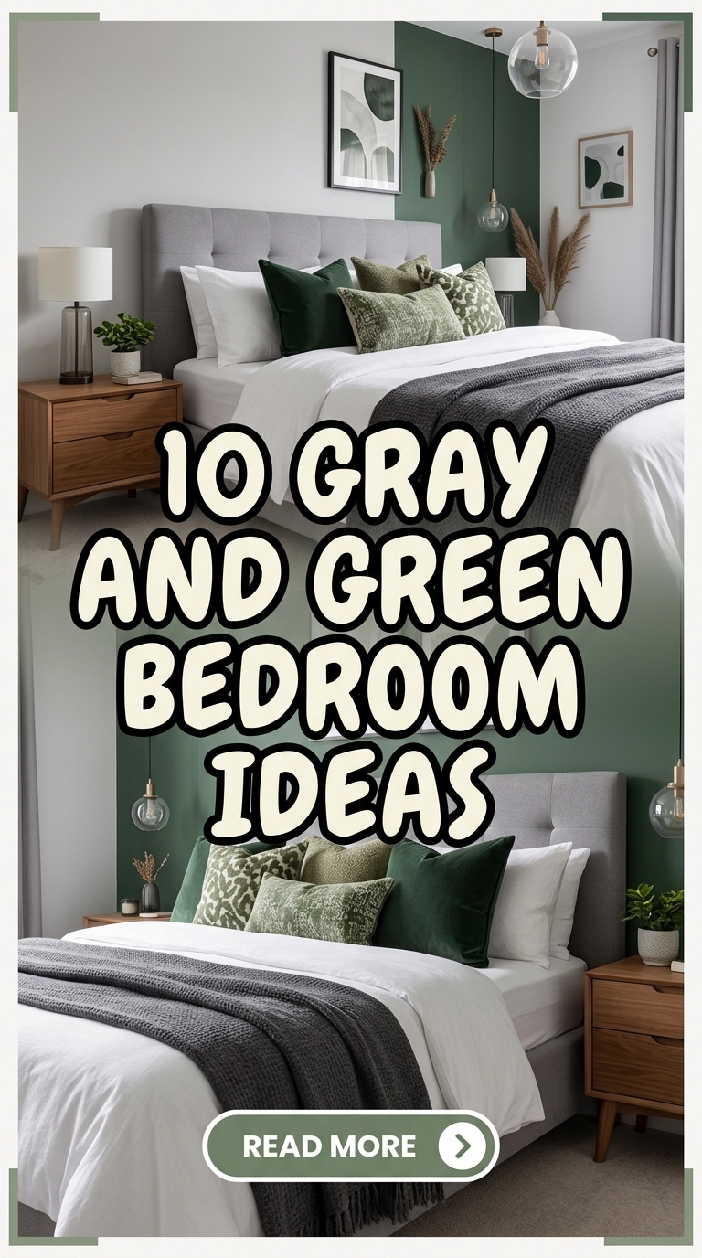 10 Gray And Green Bedroom Ideas