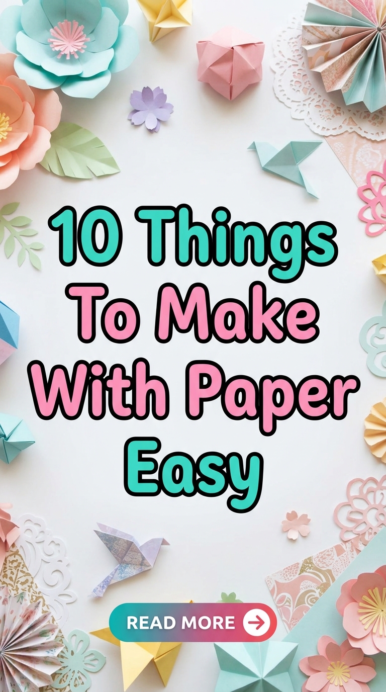 10 Things To Make With Paper Easy