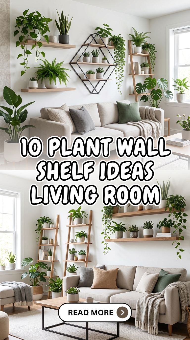 10 Plant Wall Shelf Ideas Living Room