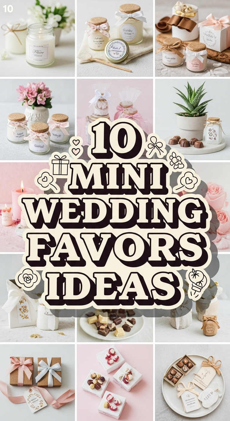10 Mini Wedding Favors Ideas