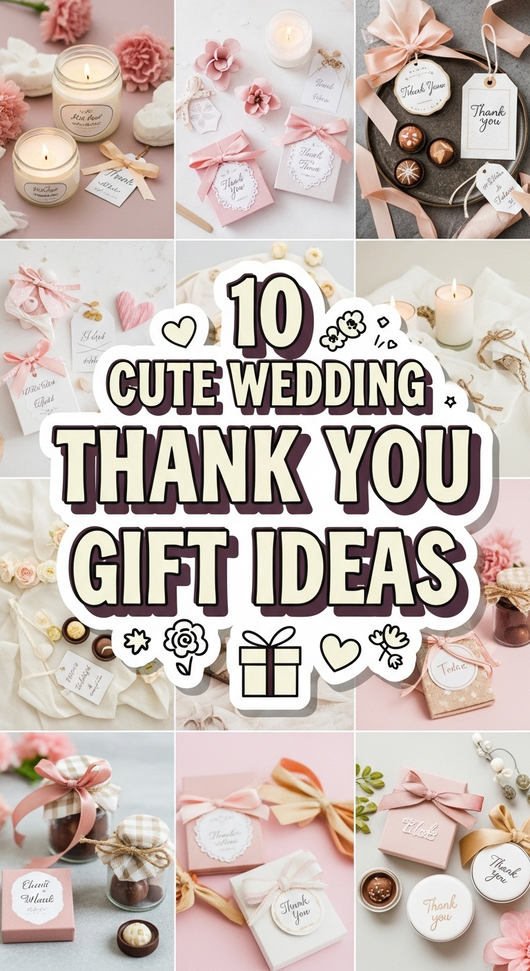 10 Cute Wedding Thank You Gifts Ideas
