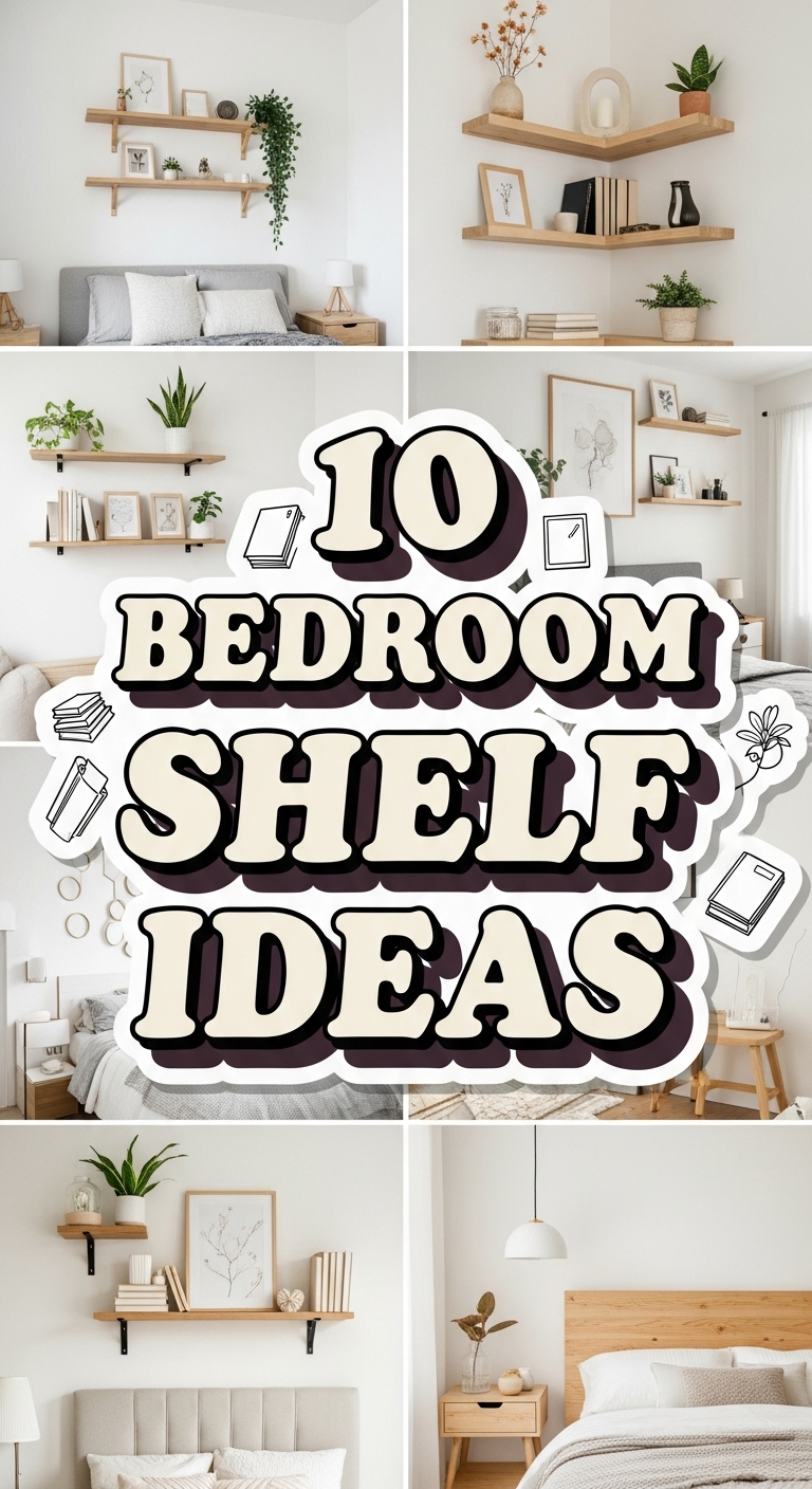 10 Shelf Ideas for Bedrooms