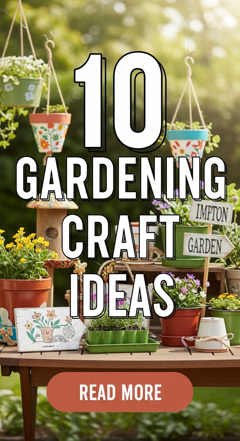 10 Gardening Craft Ideas