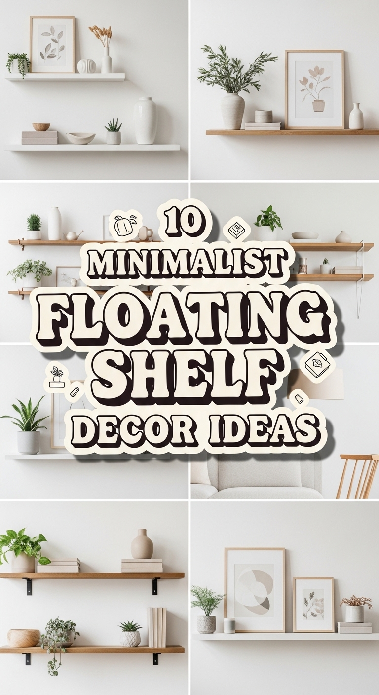 10 Minimalist Floating Shelf Decor Ideas