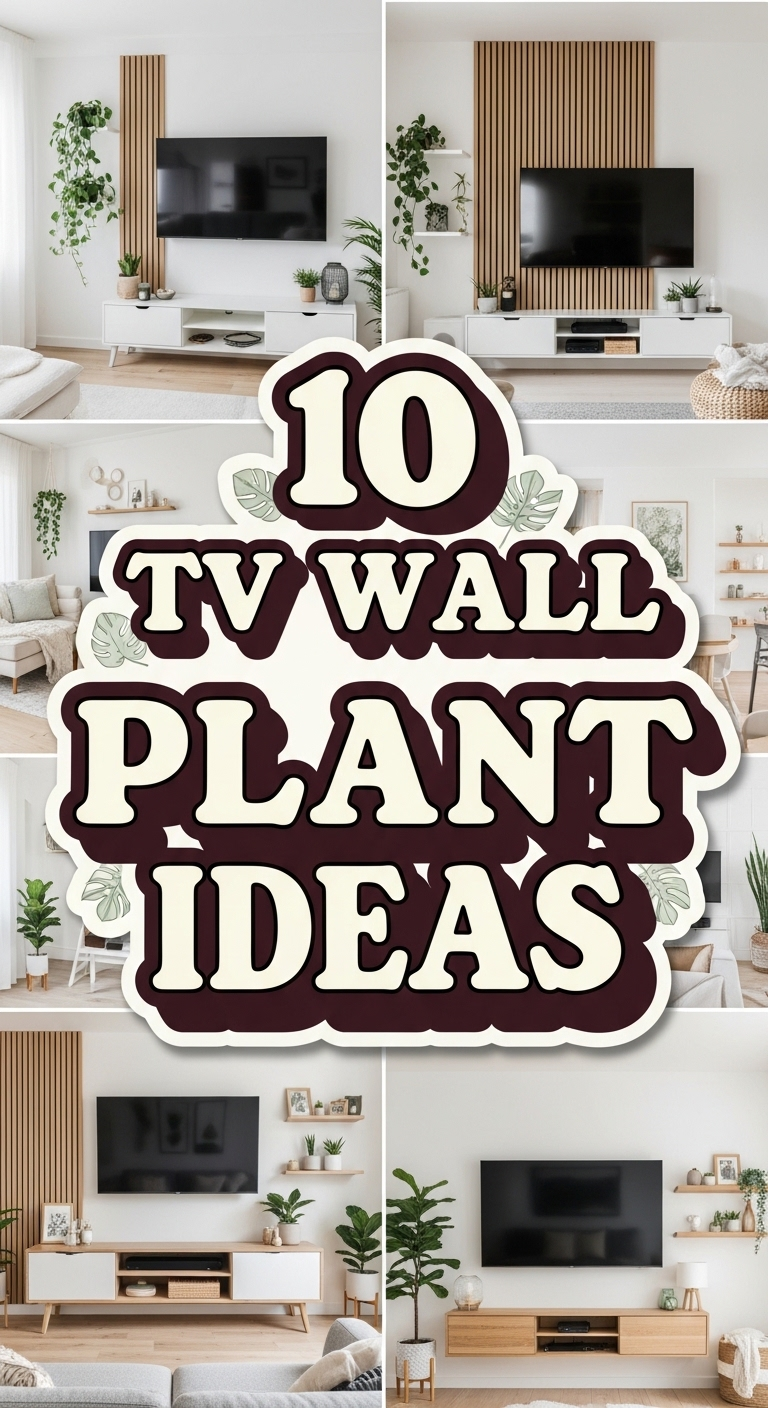 10 TV Wall Ideas with Plants