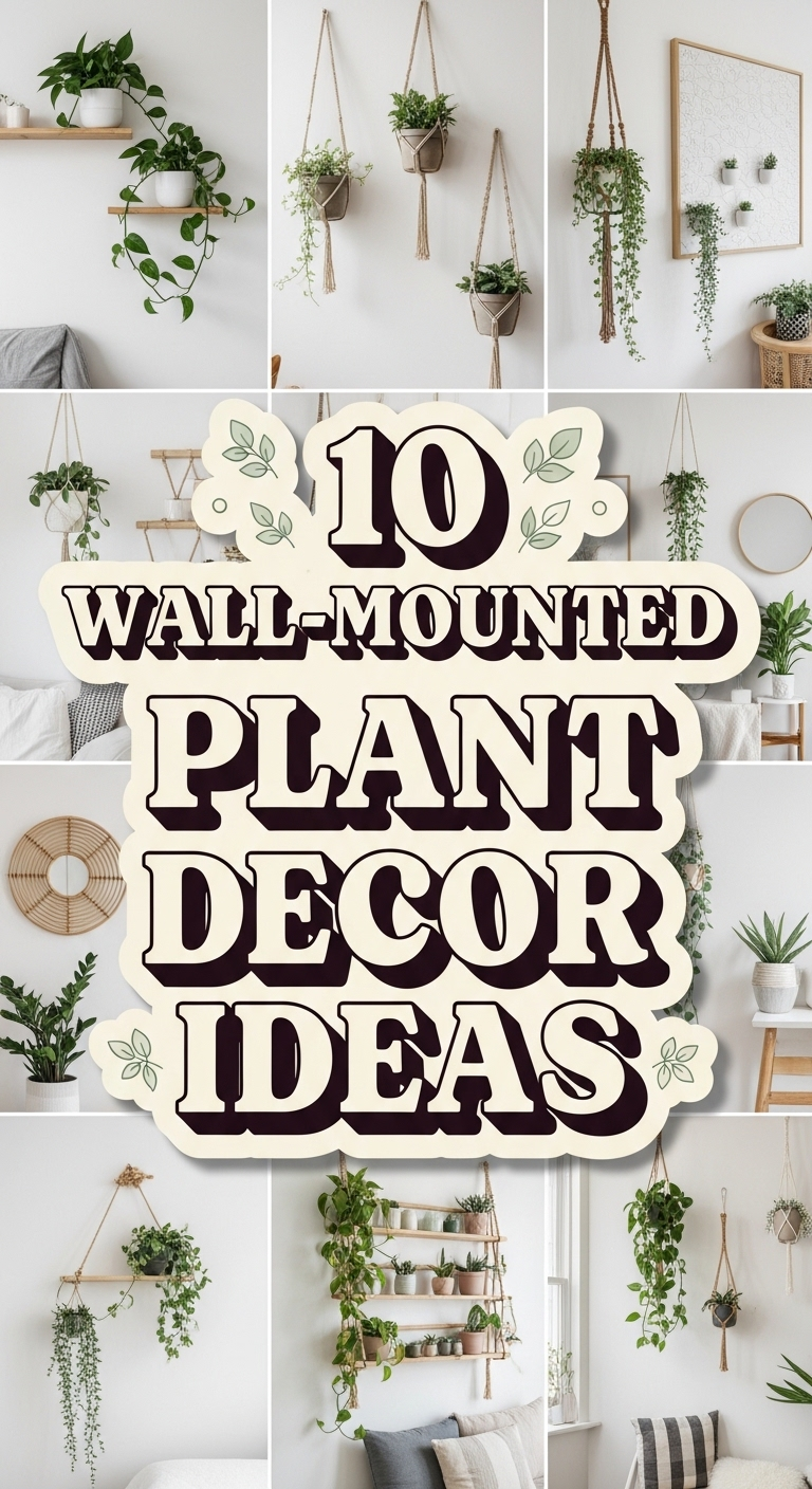 10 Wall-Mounted Plant Decor Ideas
