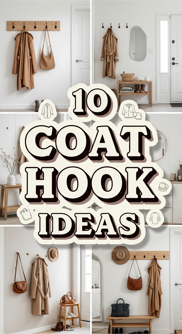 10 Entryway Coat Hook Ideas