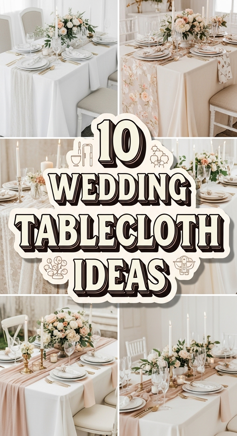 10 Tablecloth Ideas for Weddings