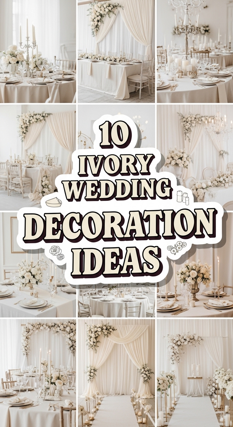 10 Ivory Wedding Decoration Ideas