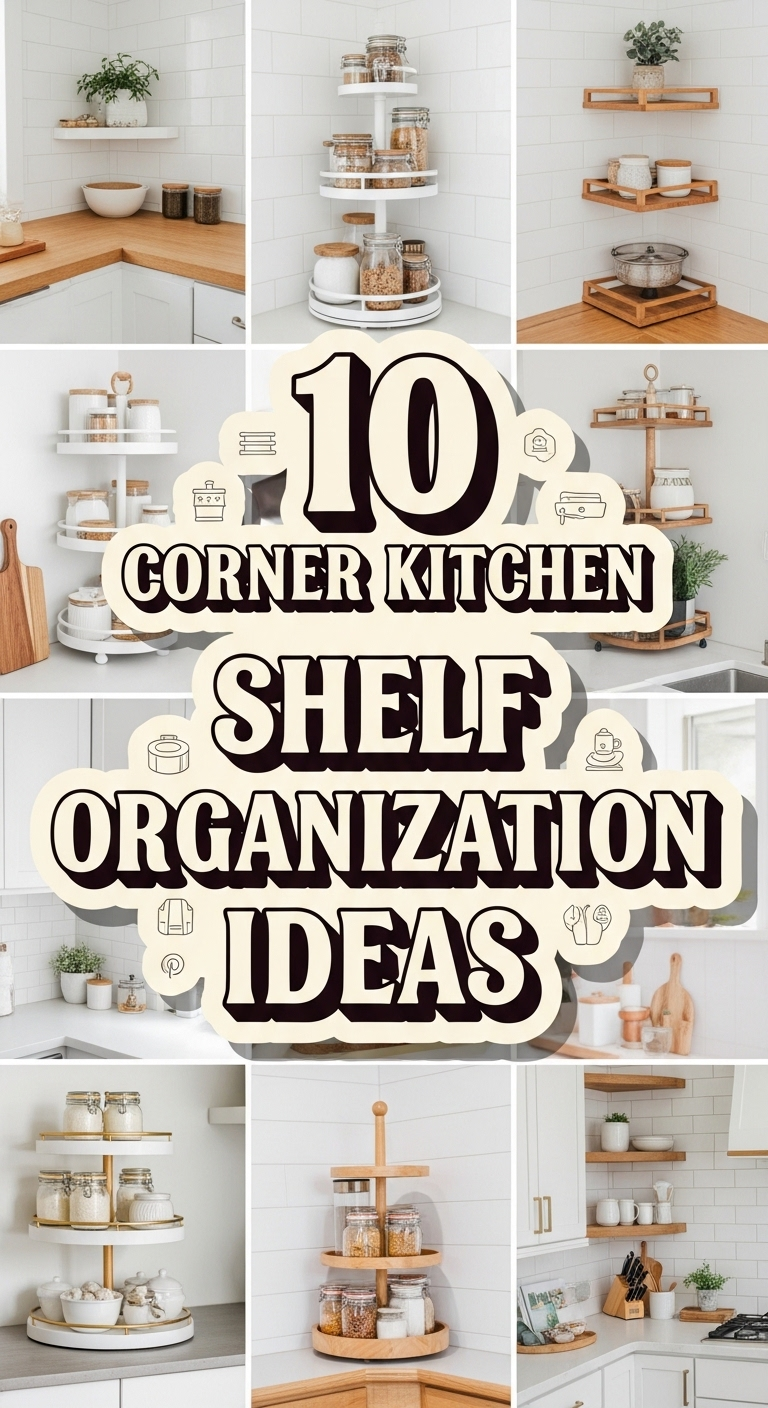 10 Corner Kitchen Shelf Organization Ideas