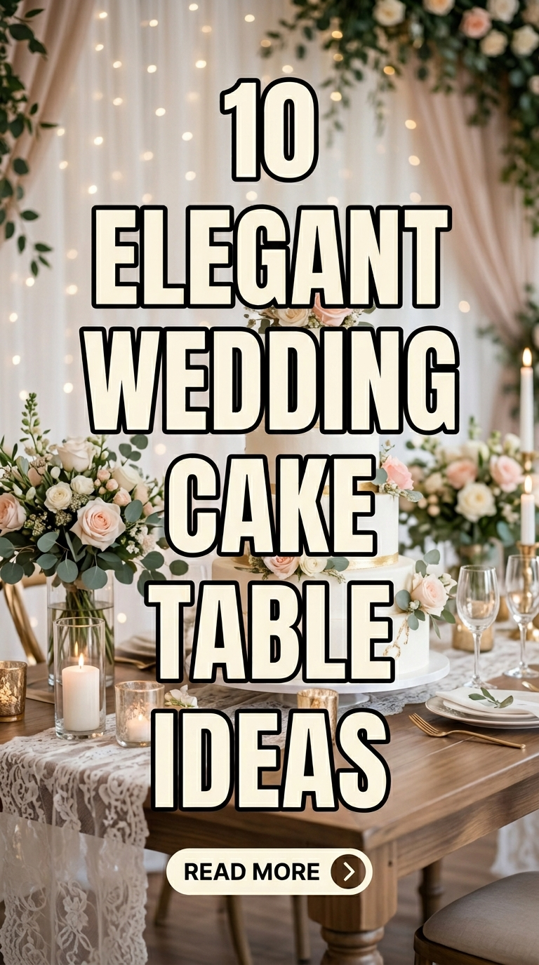 10 Wedding Cake Table Ideas