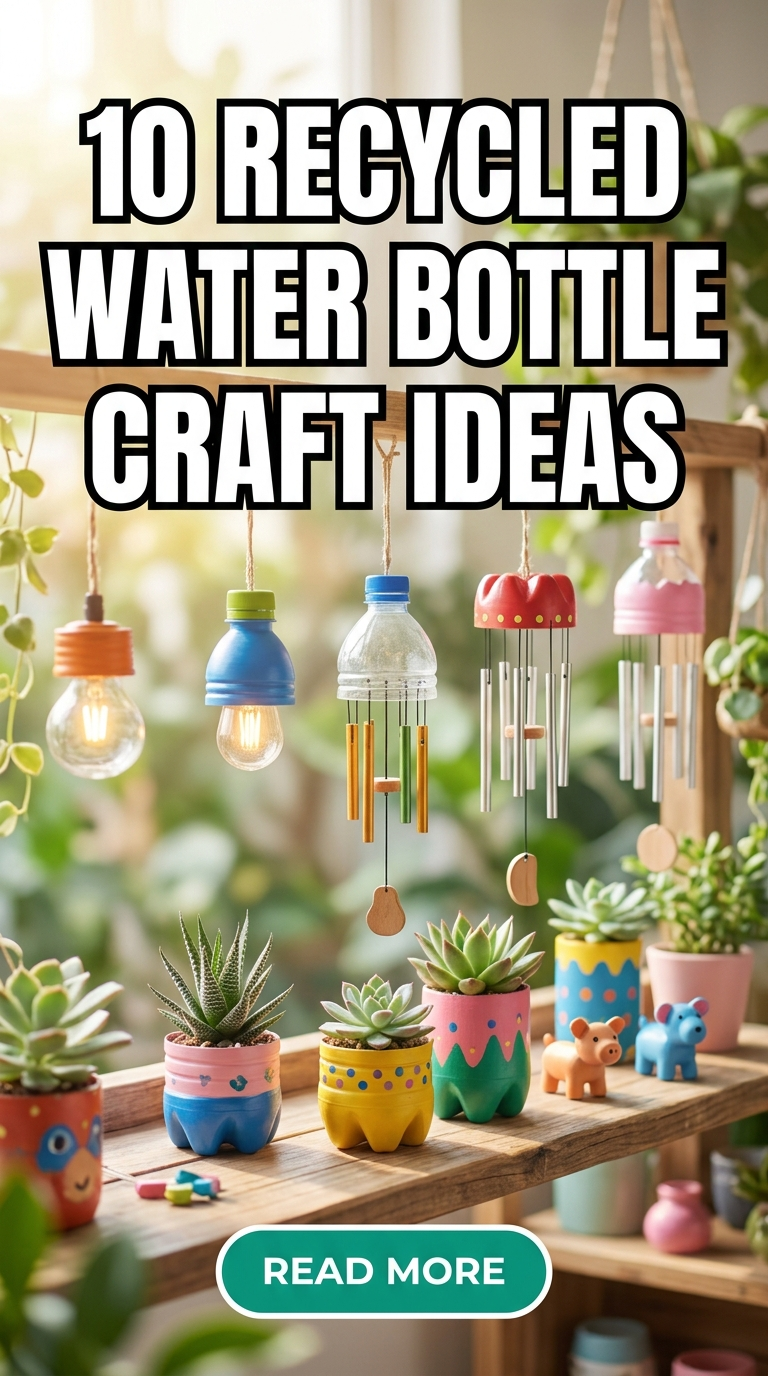 10 Recycled Water Bottle Craft Ideas