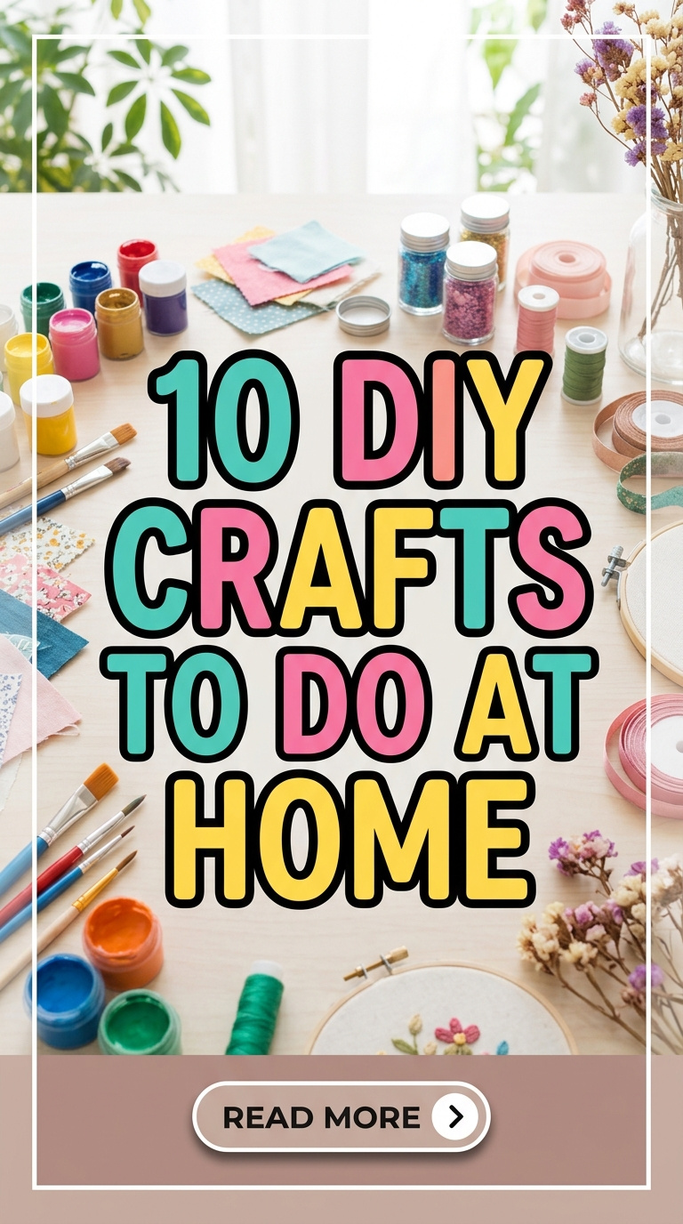 10 DIY Crafts to Do at Home