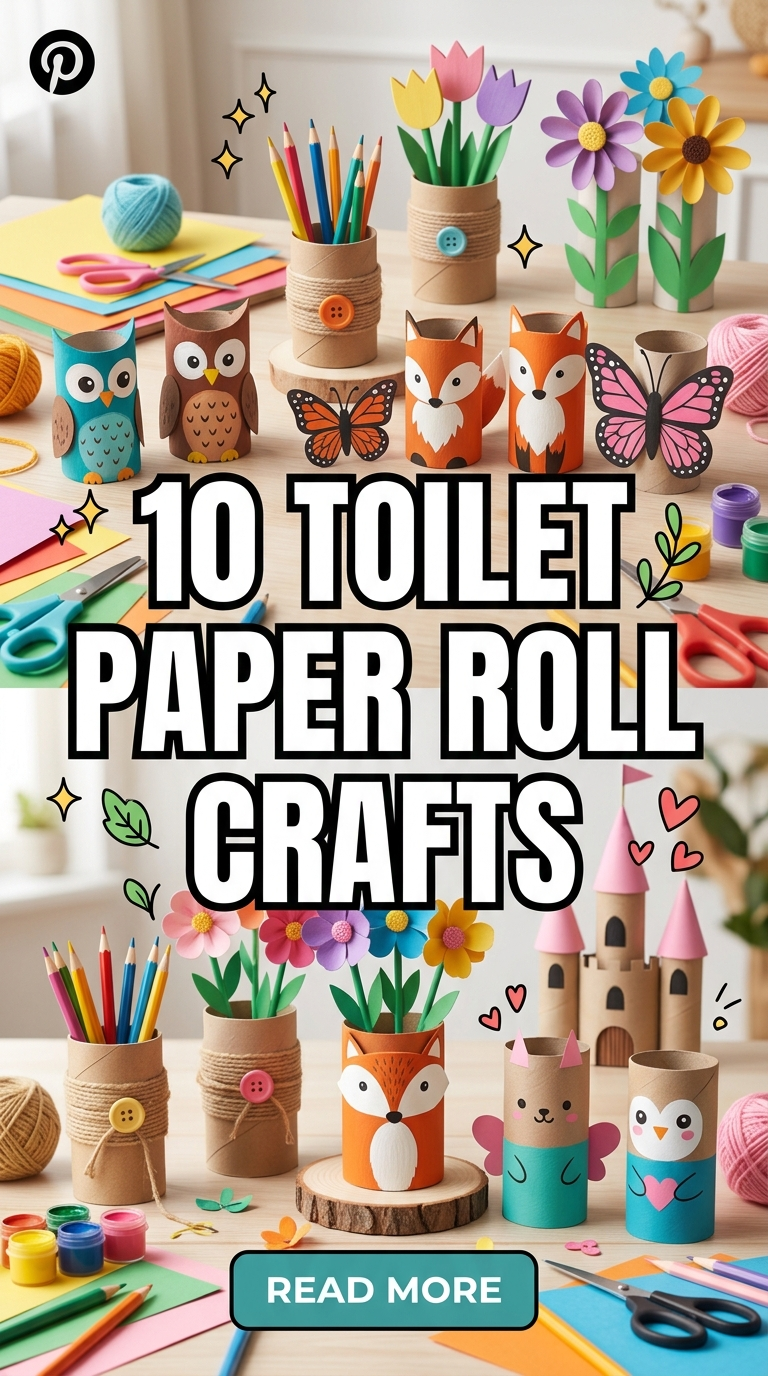 10 Toilet Paper Roll Crafts