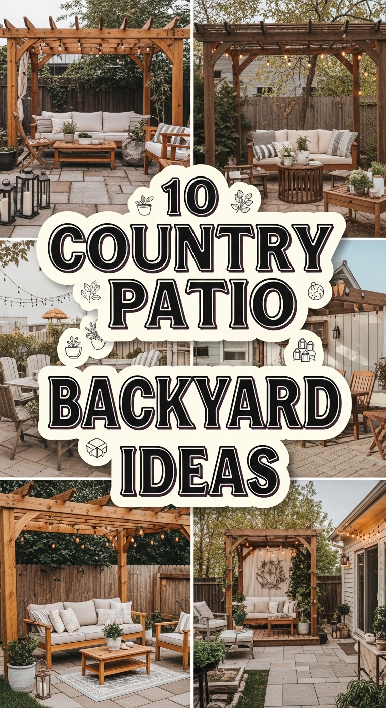 10 Country Patio Ideas for Backyards