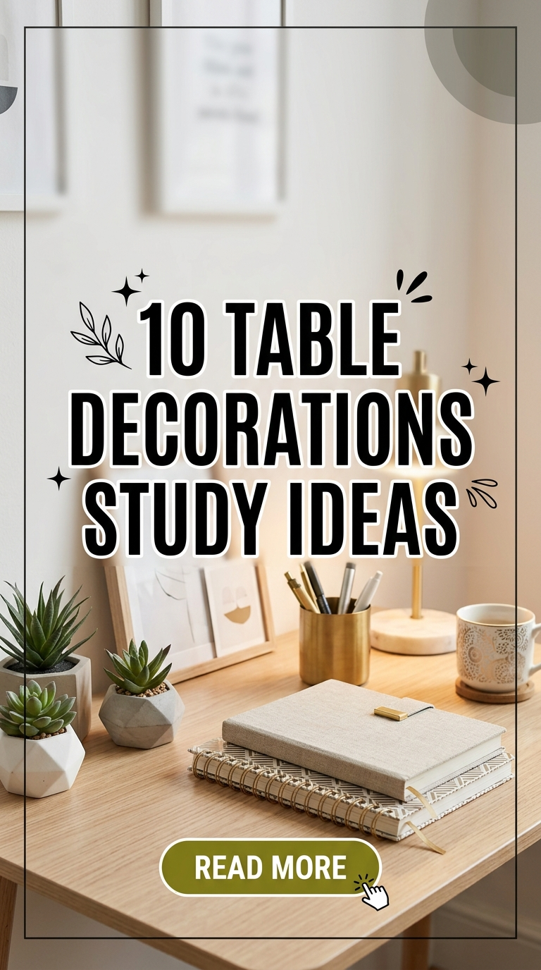 10 Table Decorations Study Ideas