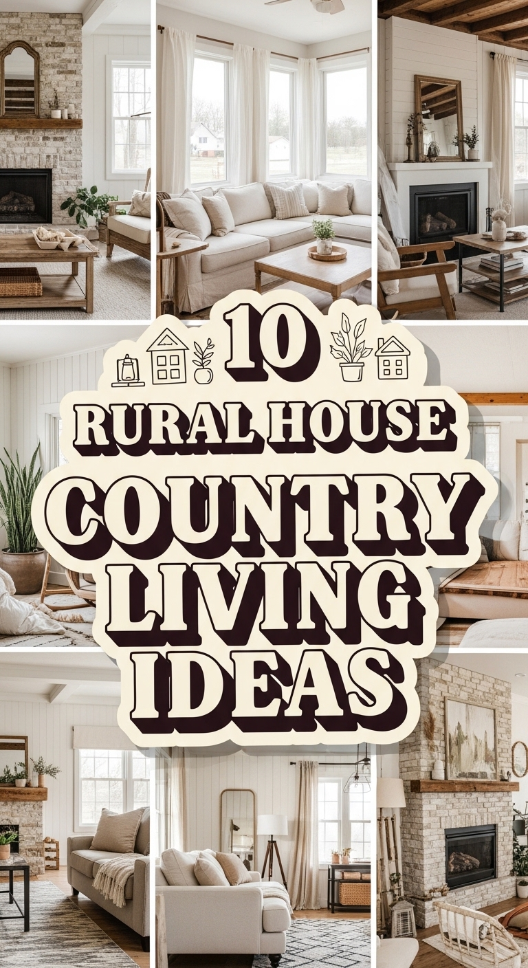 10 Rural House Country Living Ideas