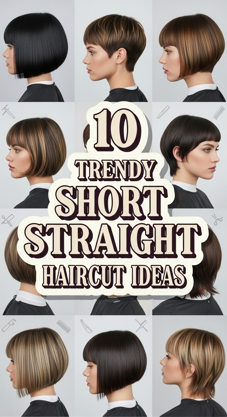 10 Trendy Haircuts for Short Straight Hair