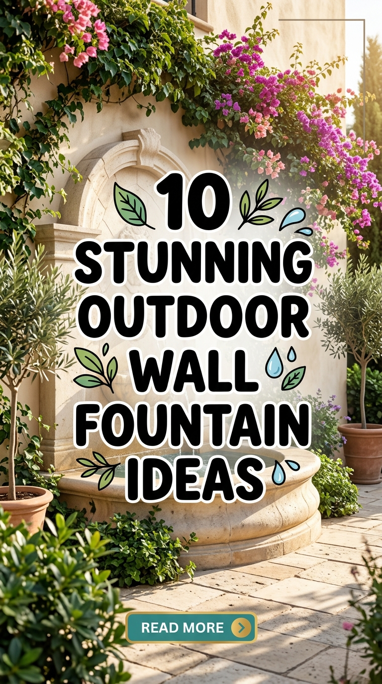 10 Stunning Outdoor Wall Fountain Ideas
