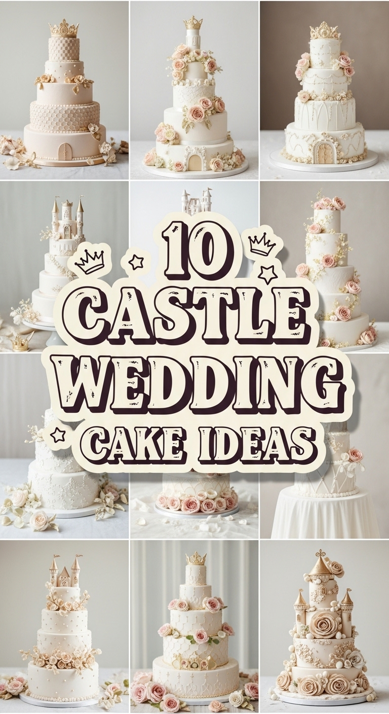 10 Elegant Castle-Themed Wedding Cake Ideas