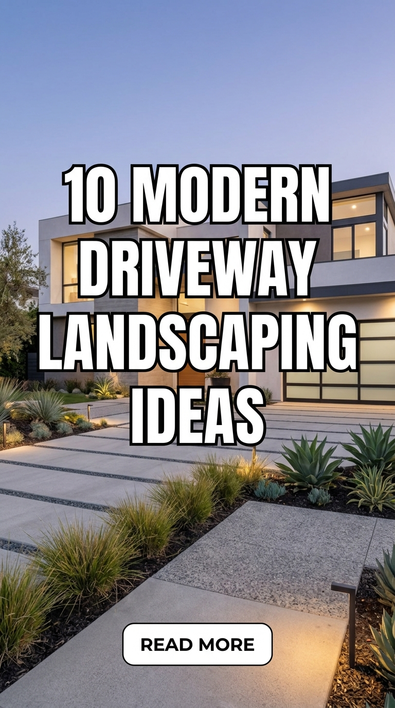 10 Modern Driveway Landscaping Ideas