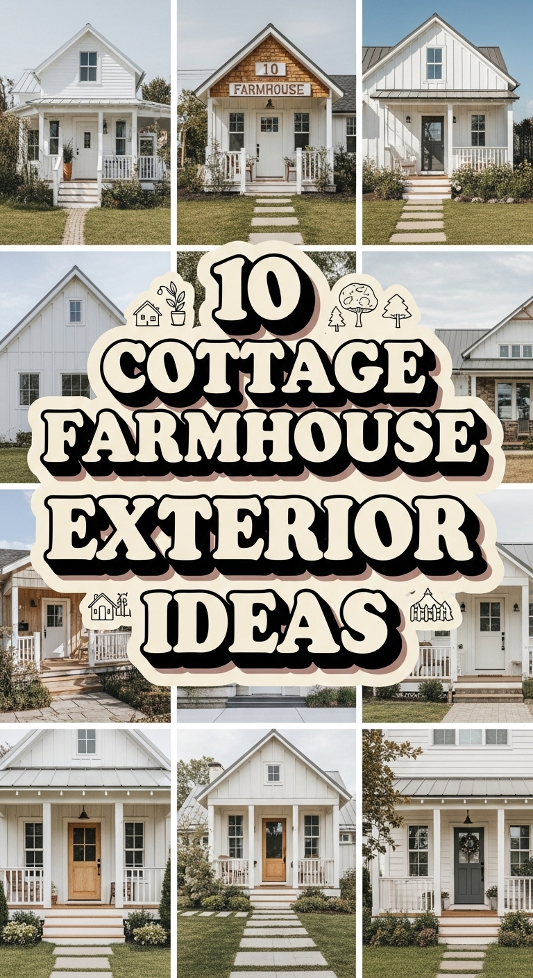 10 Cottage Style Homes Exterior Farmhouse Ideas