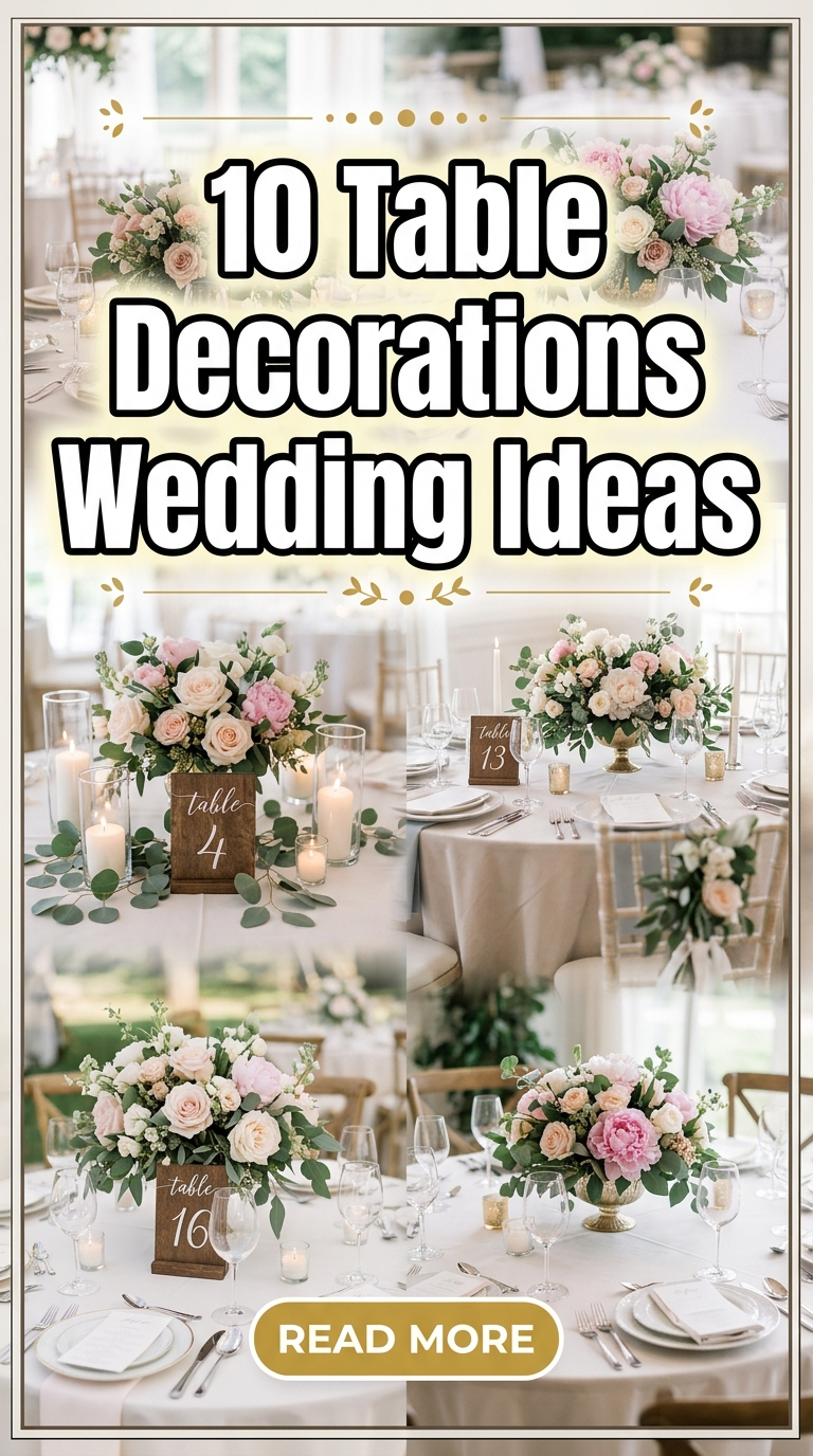 10 Table Decorations Wedding Ideas