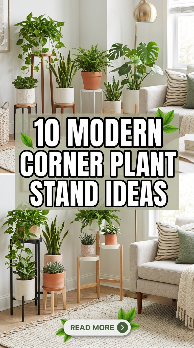 10 Modern Corner Plant Stand Ideas