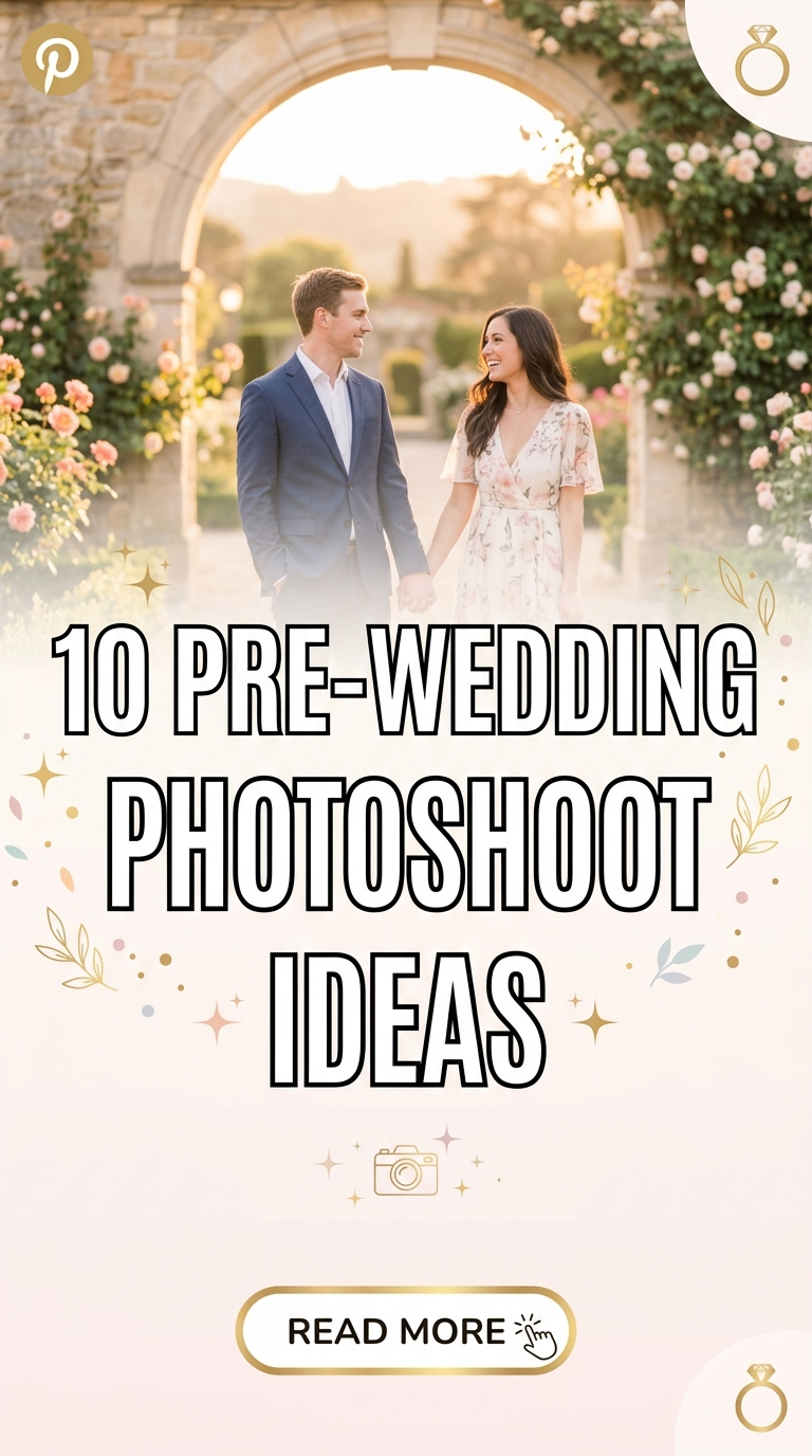 10 Pre-Wedding Photoshoot Ideas
