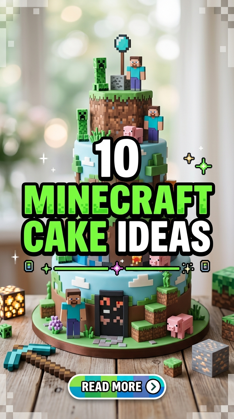 10 Minecraft Cake Ideas