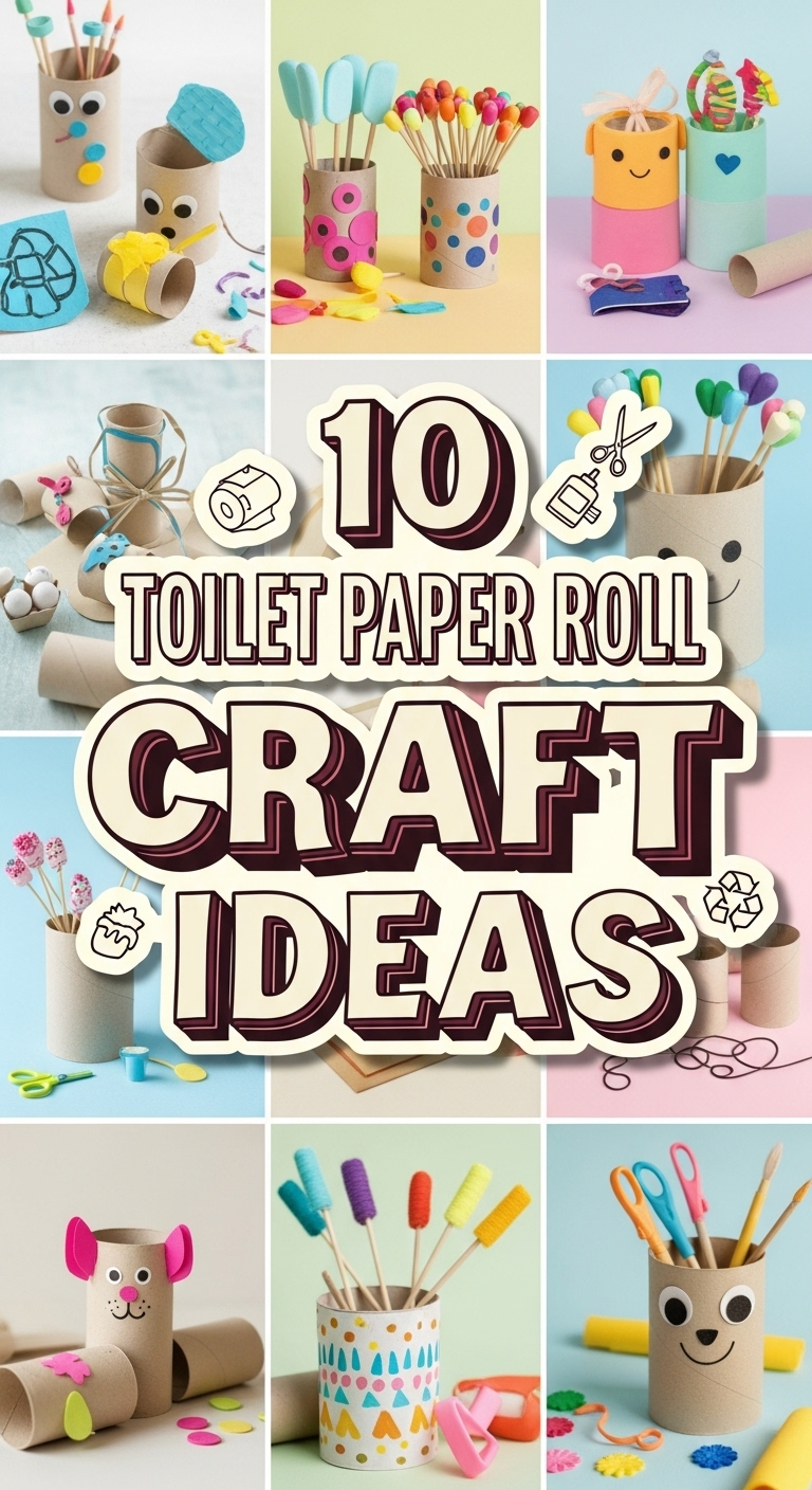 10 Crafts Out of Toilet Paper Rolls Ideas