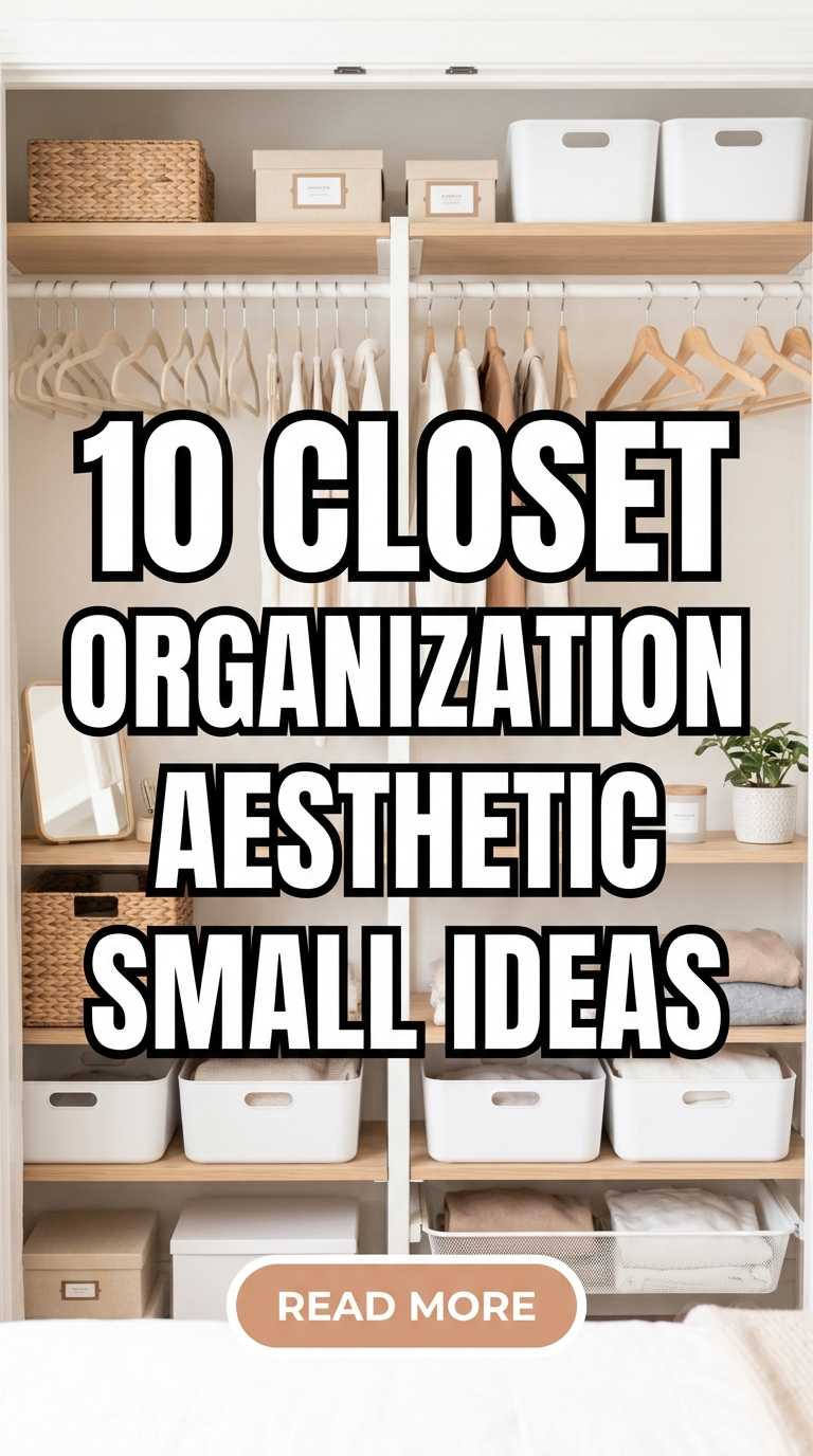10 Closet Organization Aesthetic Small Ideas