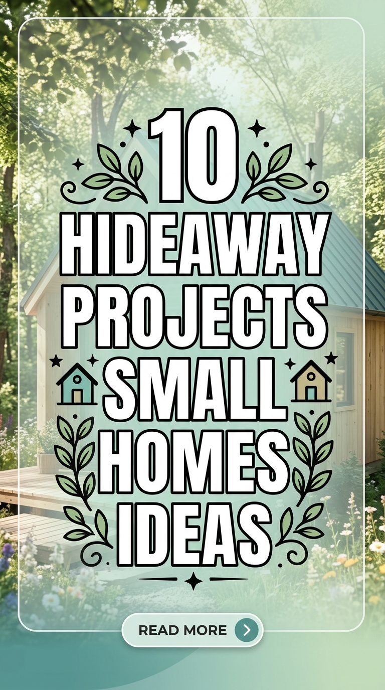 10 Hideaway Projects Small Homes Ideas