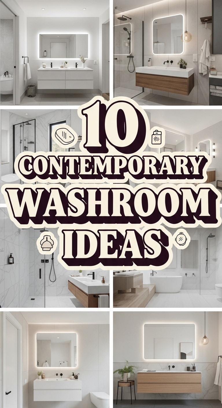 10 Contemporary Washroom Design Ideas