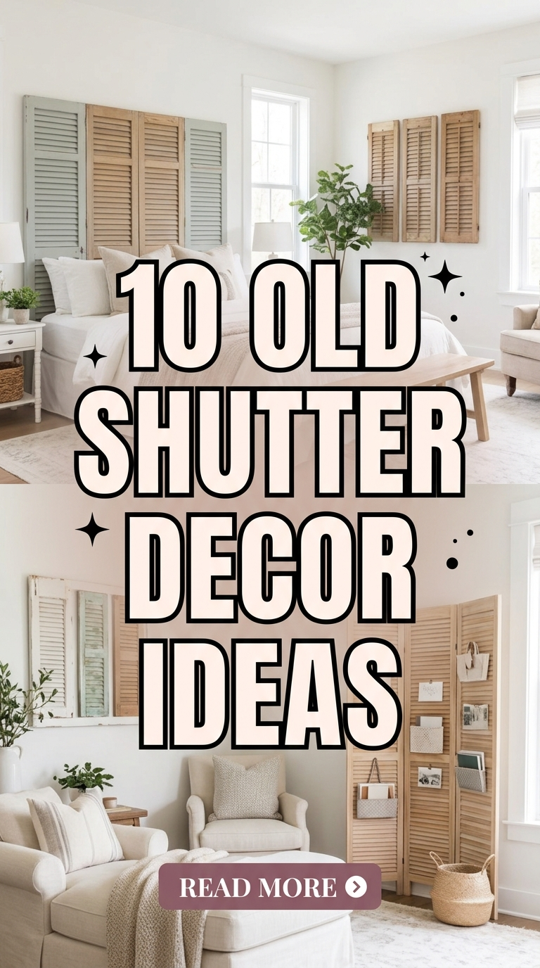 10 Old Shutter Decor Ideas