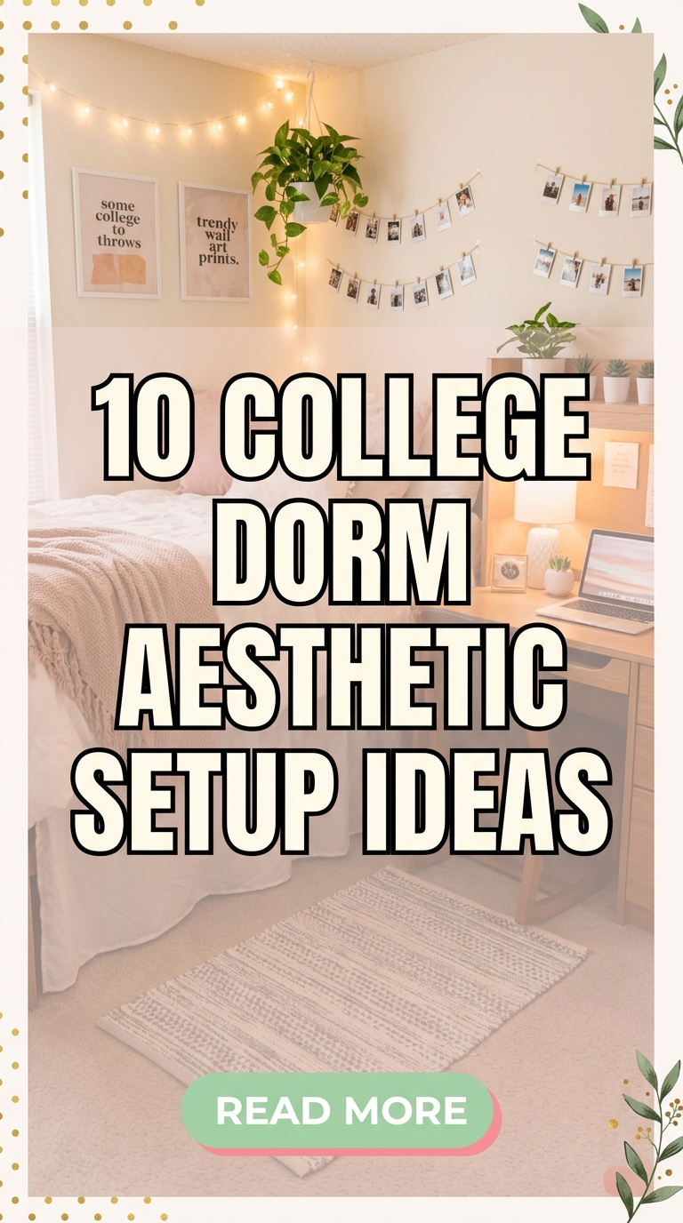 10 College Dorm Aesthetic Setup Ideas
