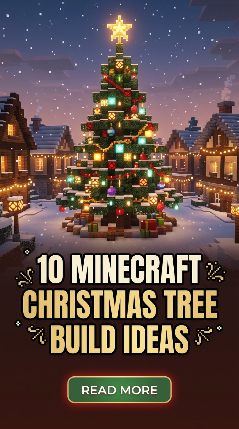 10 Minecraft Christmas Tree Build Ideas