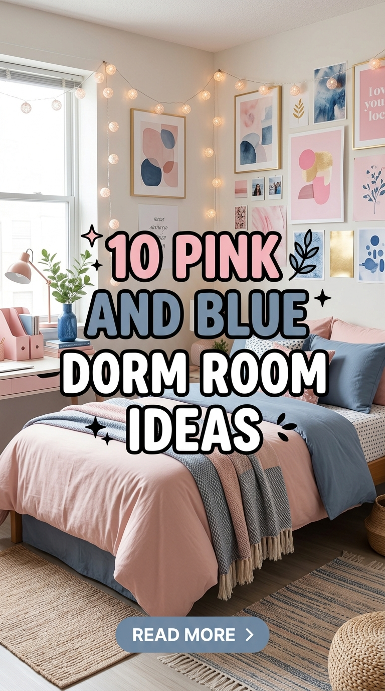 10 Pink And Blue Dorm Room Ideas