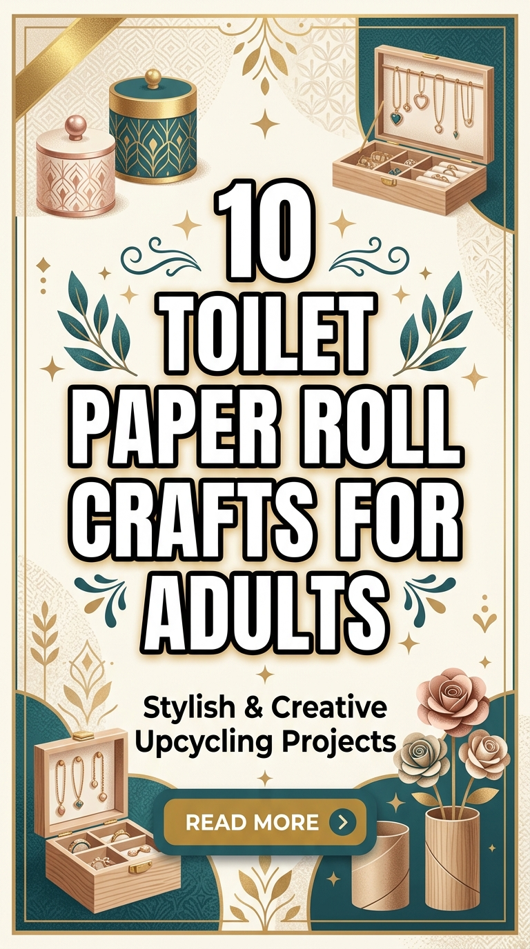 10 Toilet Paper Roll Crafts For Adults