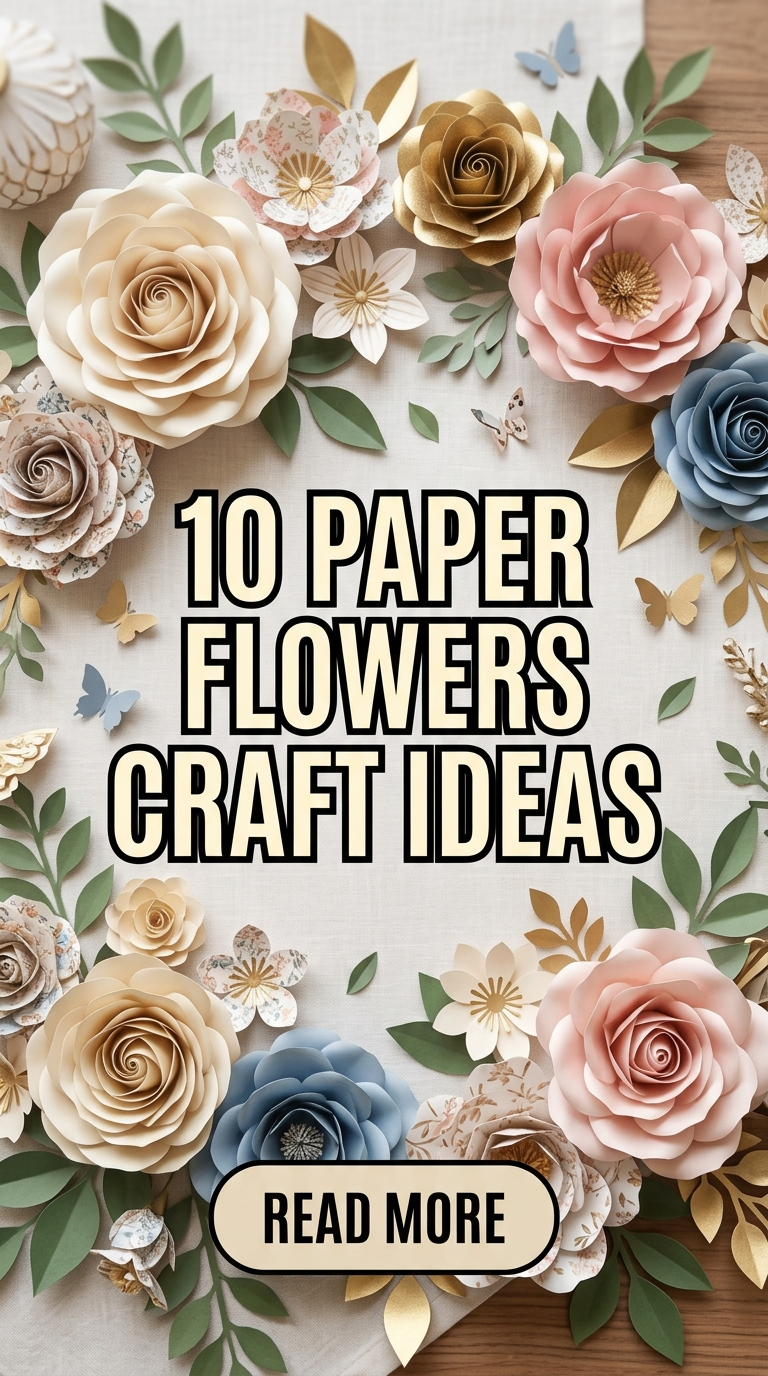 10 Paper Flowers Craft Ideas