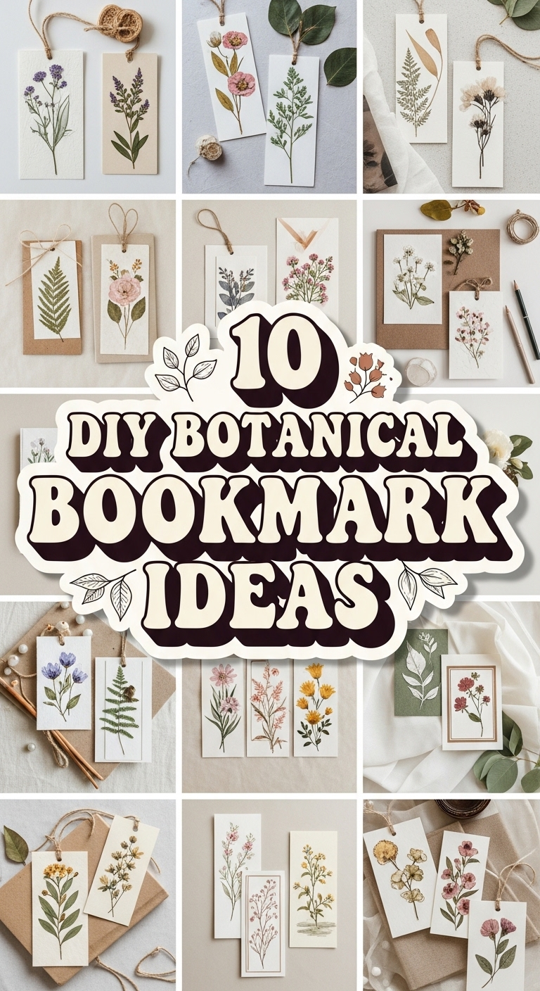 10 DIY Botanical Bookmarks Ideas