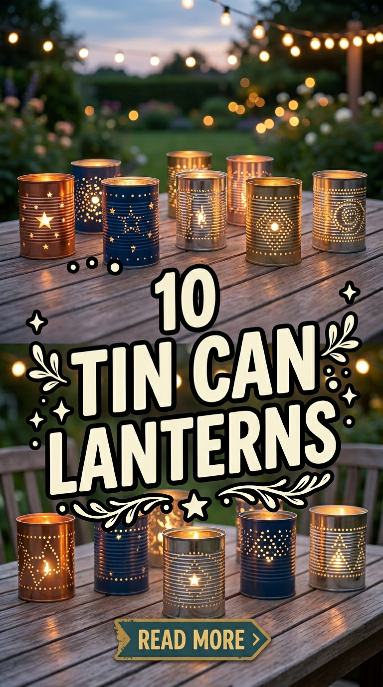 10 Tin Can Lanterns