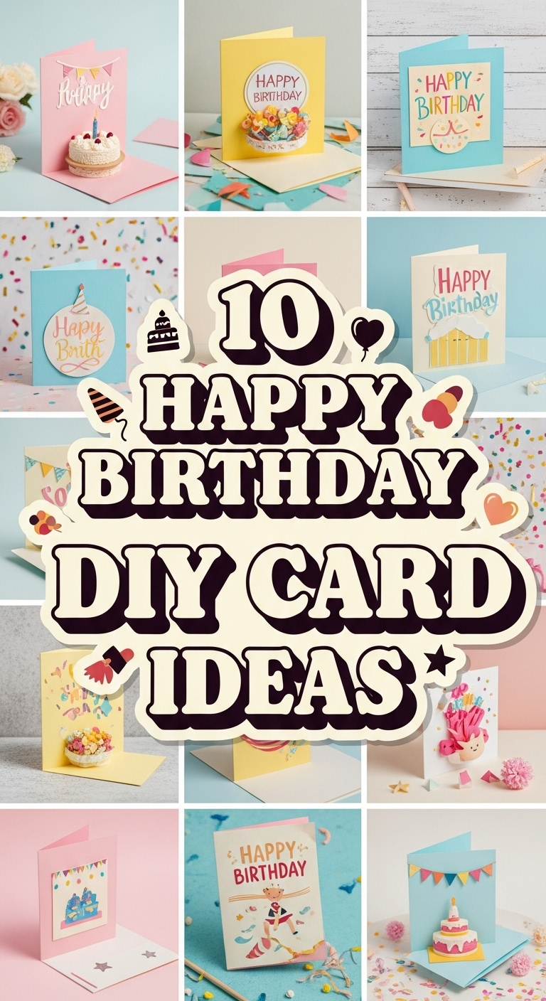 10 Happy Birthday Cards DIY Ideas