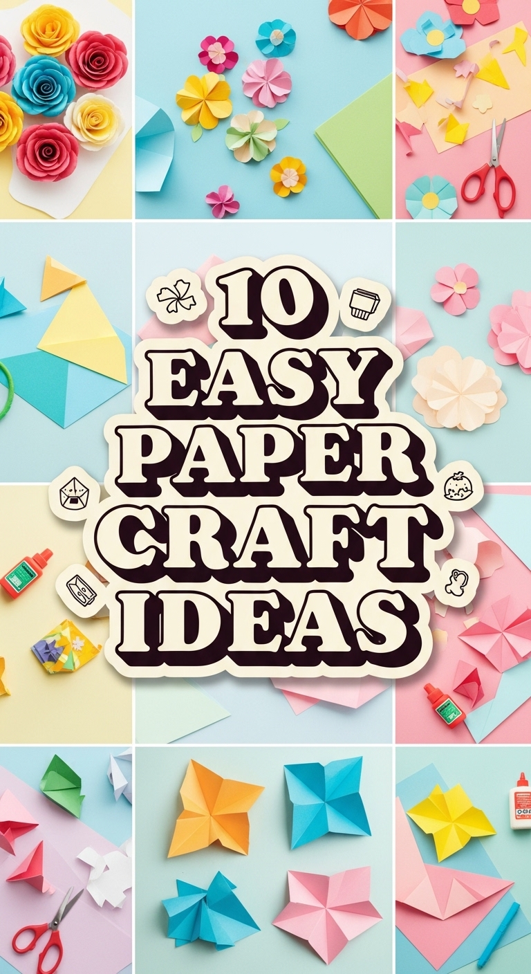 10 Easy Paper Crafts DIY Ideas