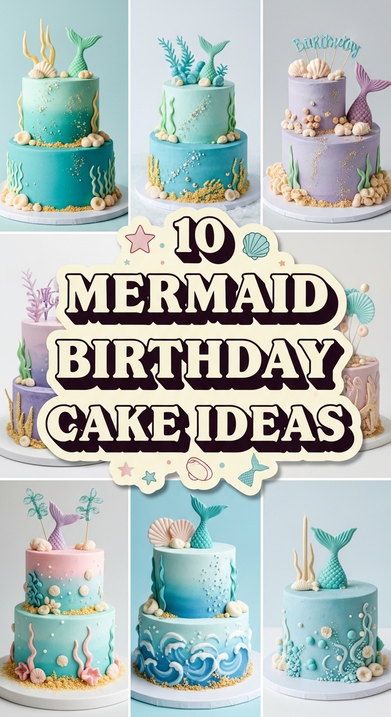 10 Mermaid Birthday Cakes Ideas