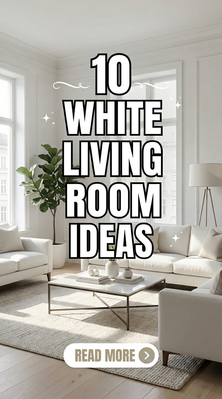 10 White Living Room Ideas