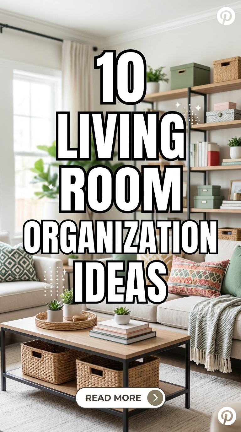 10 Living Room Organization Ideas