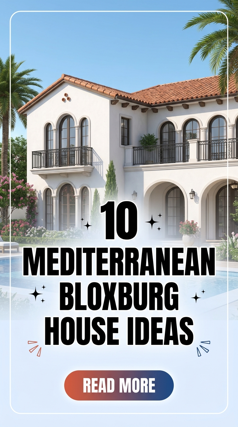 10 Mediterranean Bloxburg House Ideas