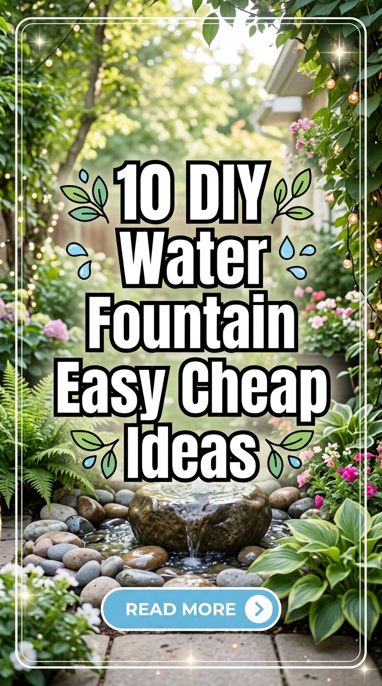 10 DIY Water Fountain Easy Cheap Ideas