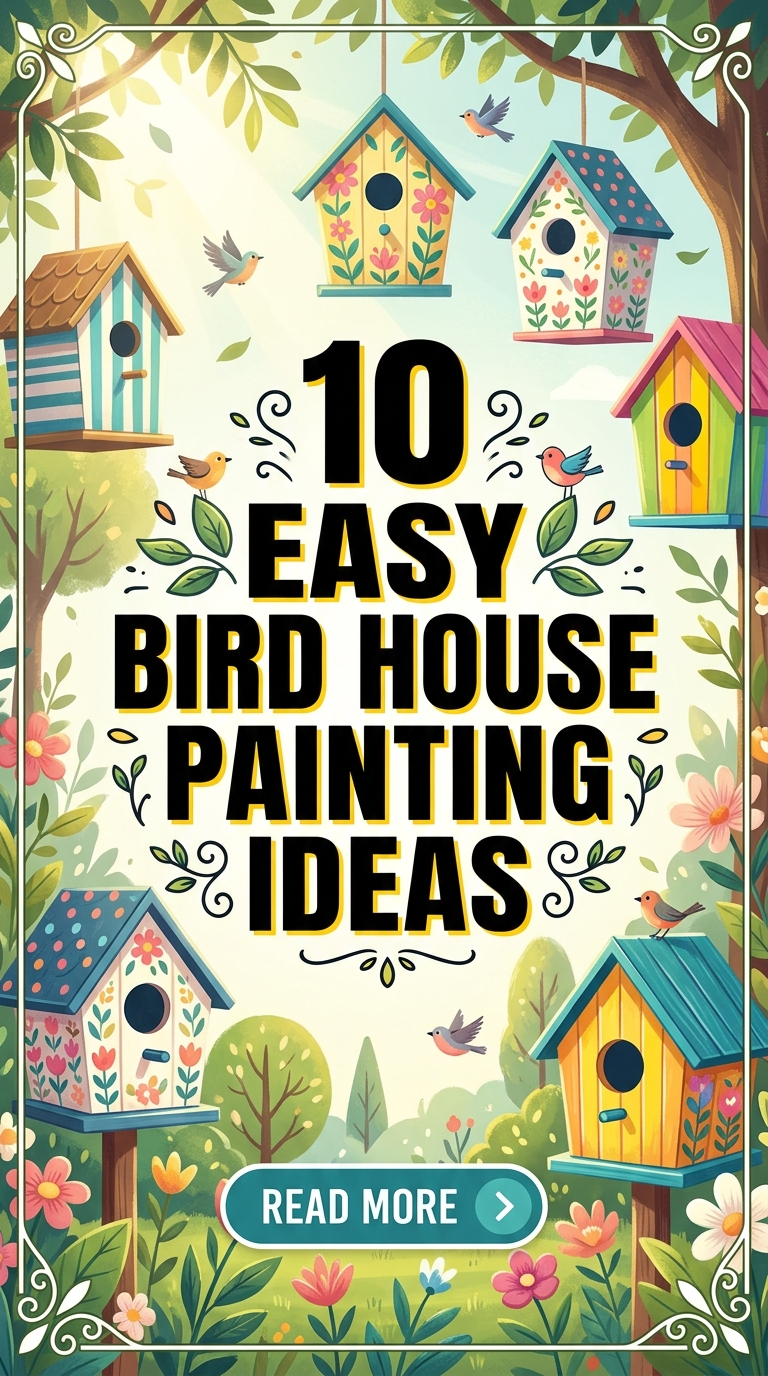 10 Easy Bird House Painting Ideas